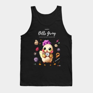 Happy Bills Giving Chicken Football Thanks Giving Tank Top